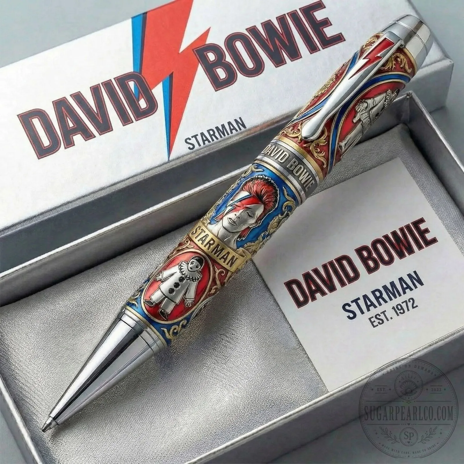 David Bowie Starman Commemorative Collectible Ballpoint Pen