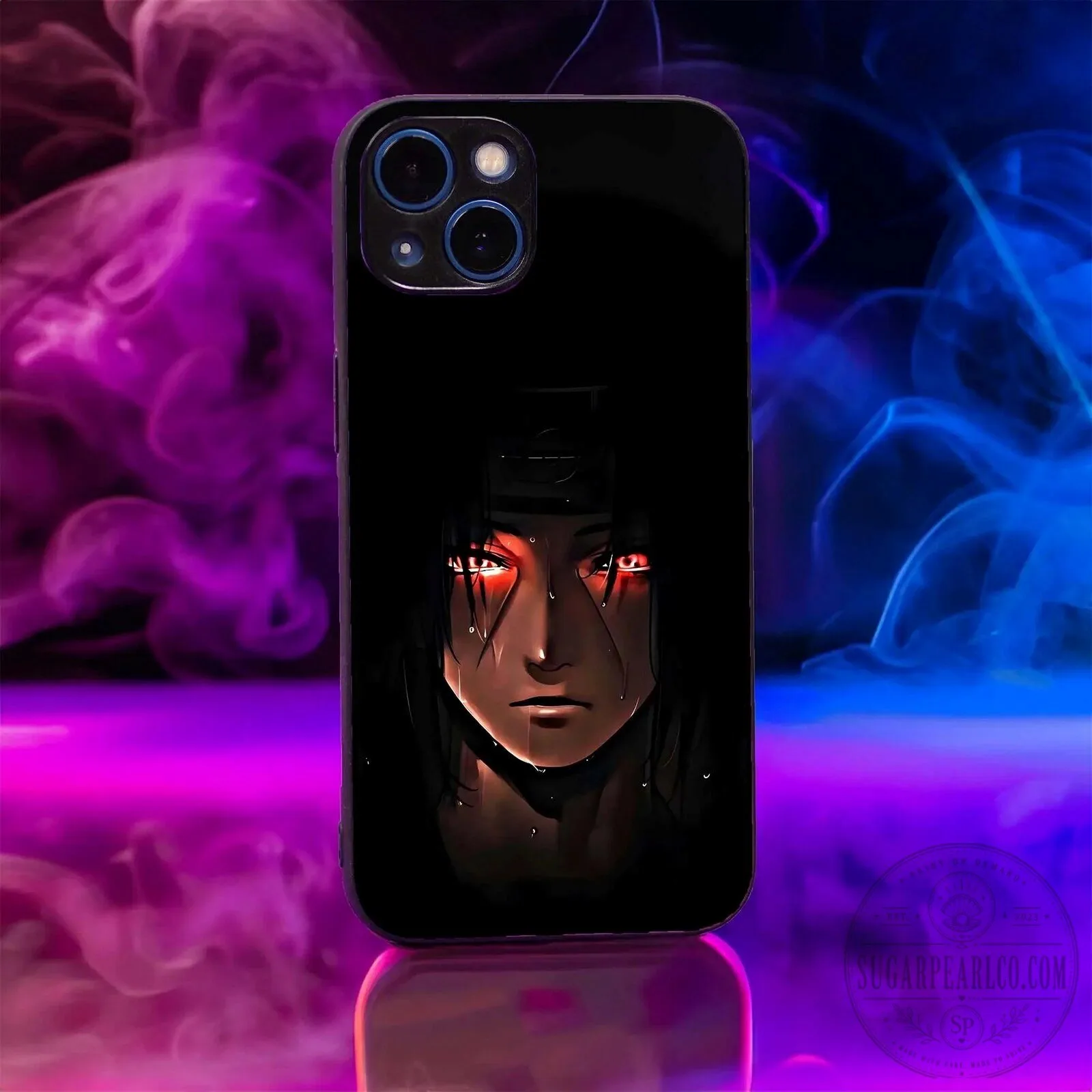 Naruto Itachi Uchiha Sharingan Eyes Black Phone Case