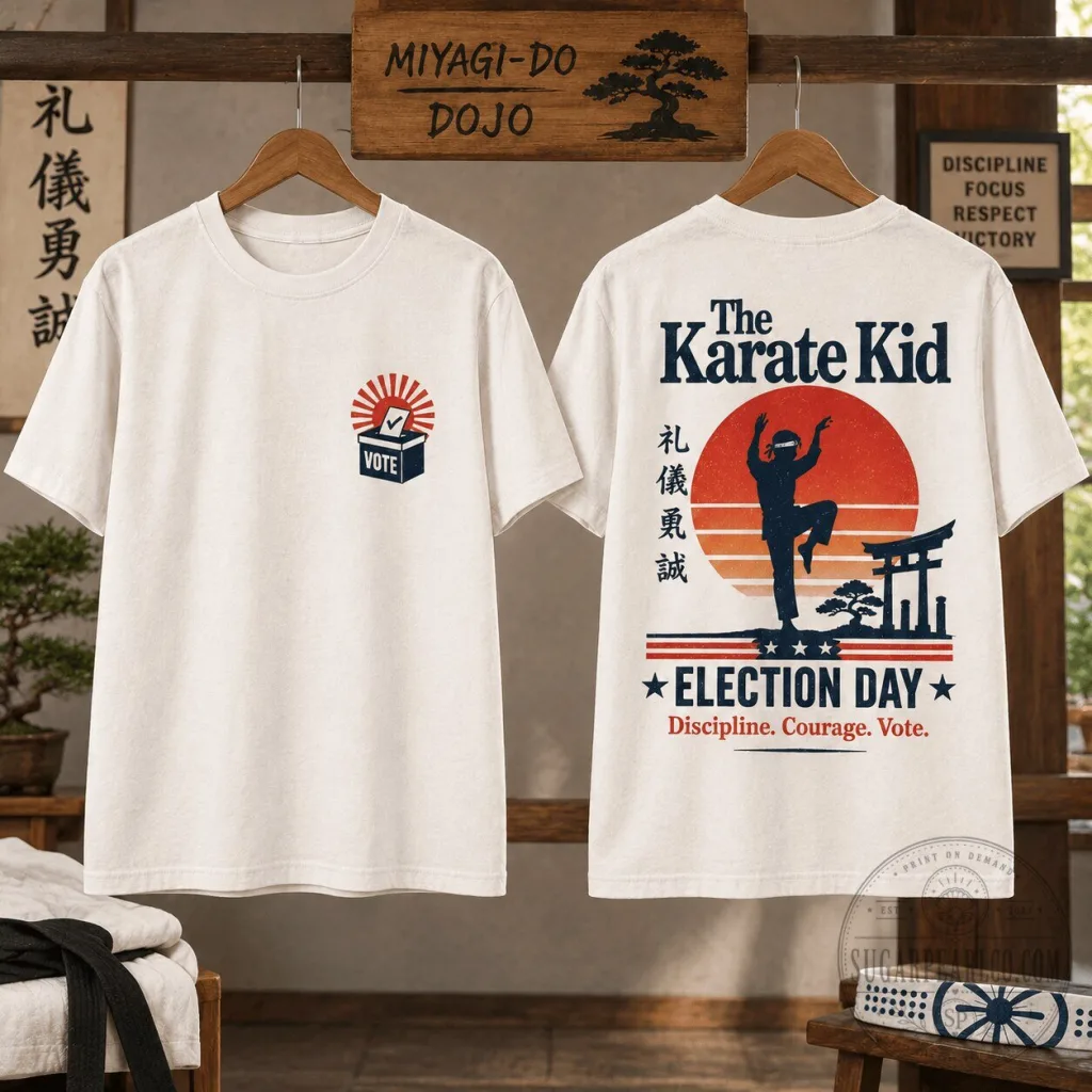 Martial Arts Karate Kid Election Day Discipline Courage Vote T-Shirt Martial Arts Karate Kid Election Day Discipline Courage Vote T-Shirt
