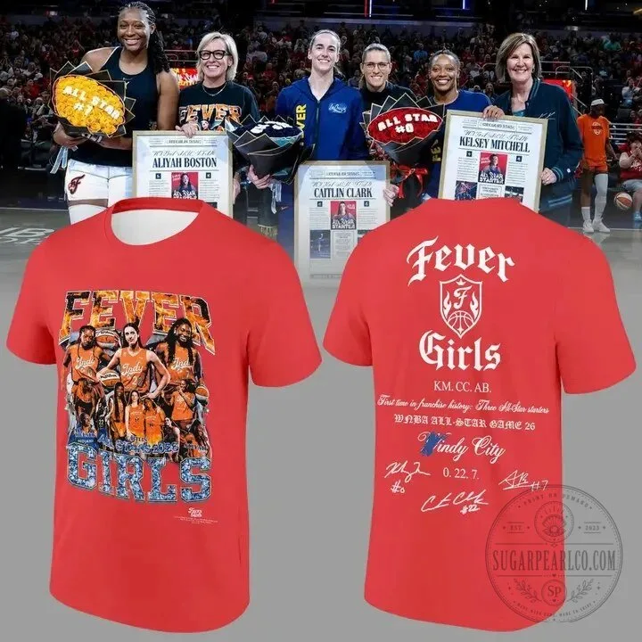 Caitlin Clark Indiana Fever Girls WNBA All-Star Game 26 T-Shirt 1 Caitlin Clark Indiana Fever Girls WNBA All-Star Game 26 T-Shirt
