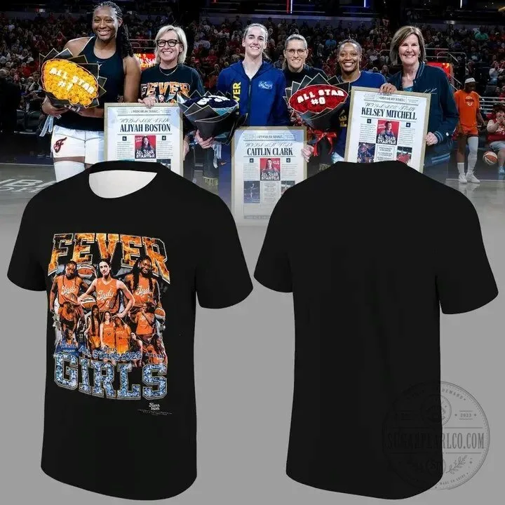 Caitlin Clark Indiana Fever All-Stars Girls Basketball T-Shirt