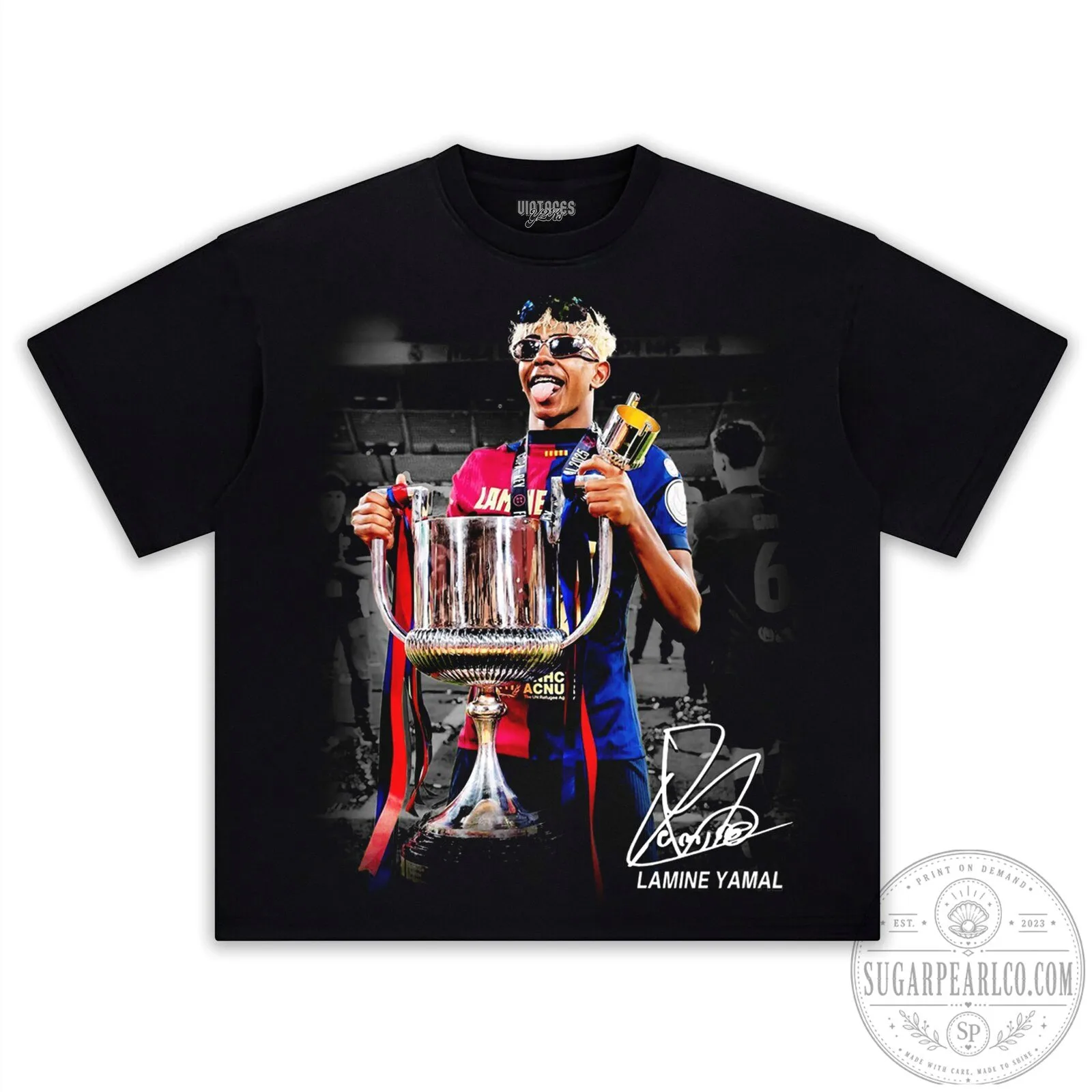 Lamine Yamal Football Player Celebration Graphic T-Shirt