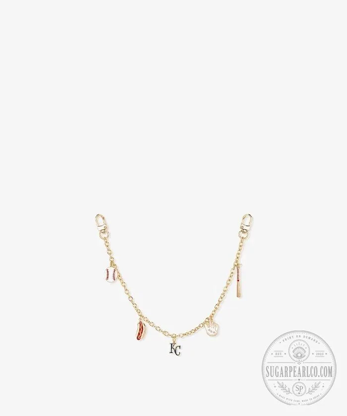 Kansas City Royals Baseball Charm Chain Purse Accessory