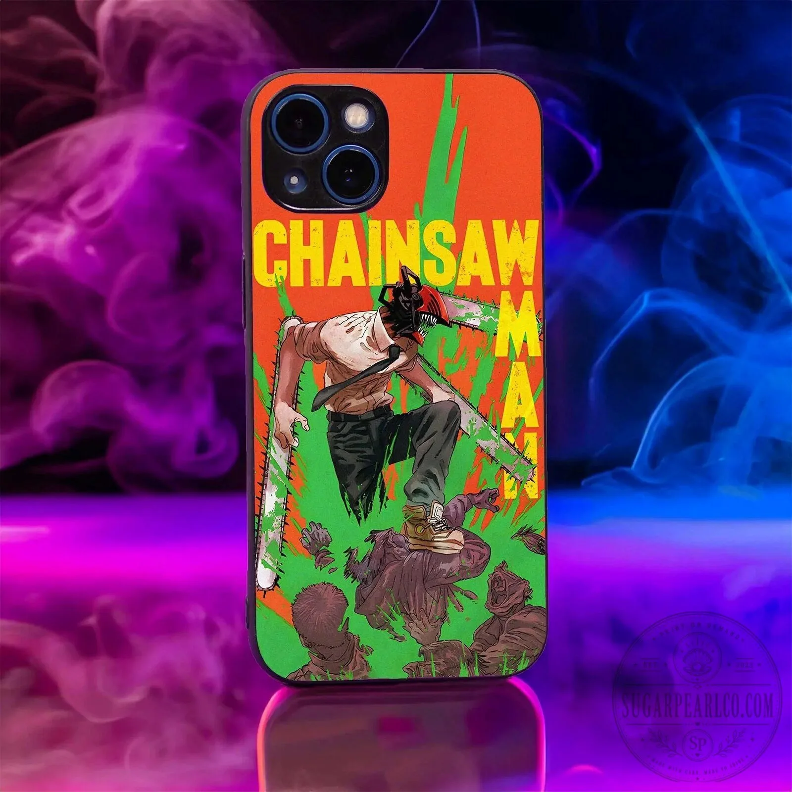 Chainsaw Man Anime Denji Fighting Character Phone Case