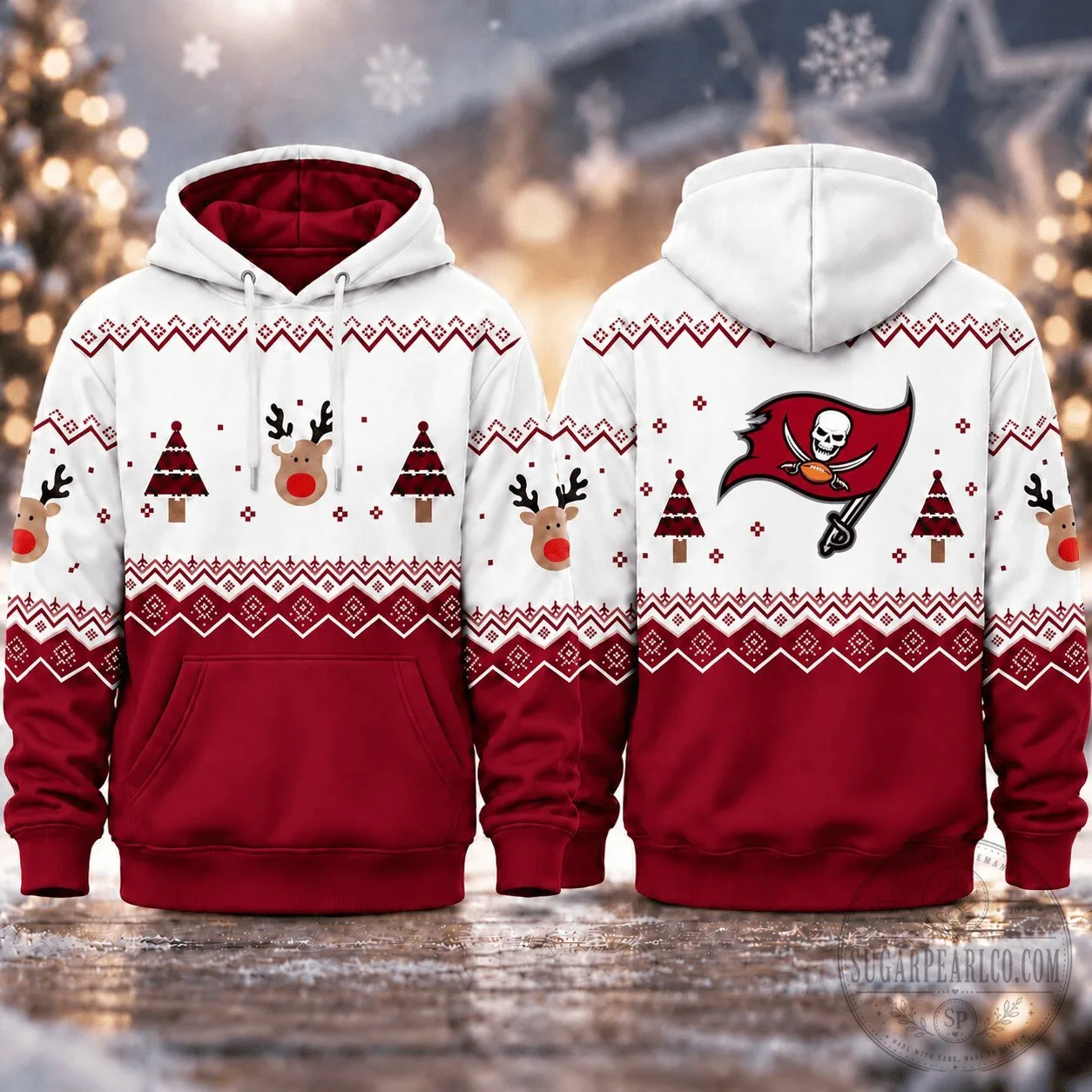 Tampa Bay Buccaneers Christmas Game Day Pullover Hoodie