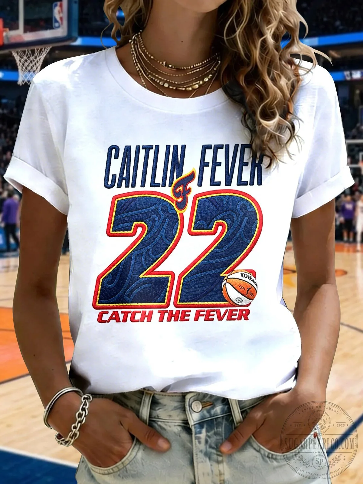 Caitlin Clark Basketball Fan Shirt, Catch The Fever 22 Iowa Hawkeyes T-Shirt