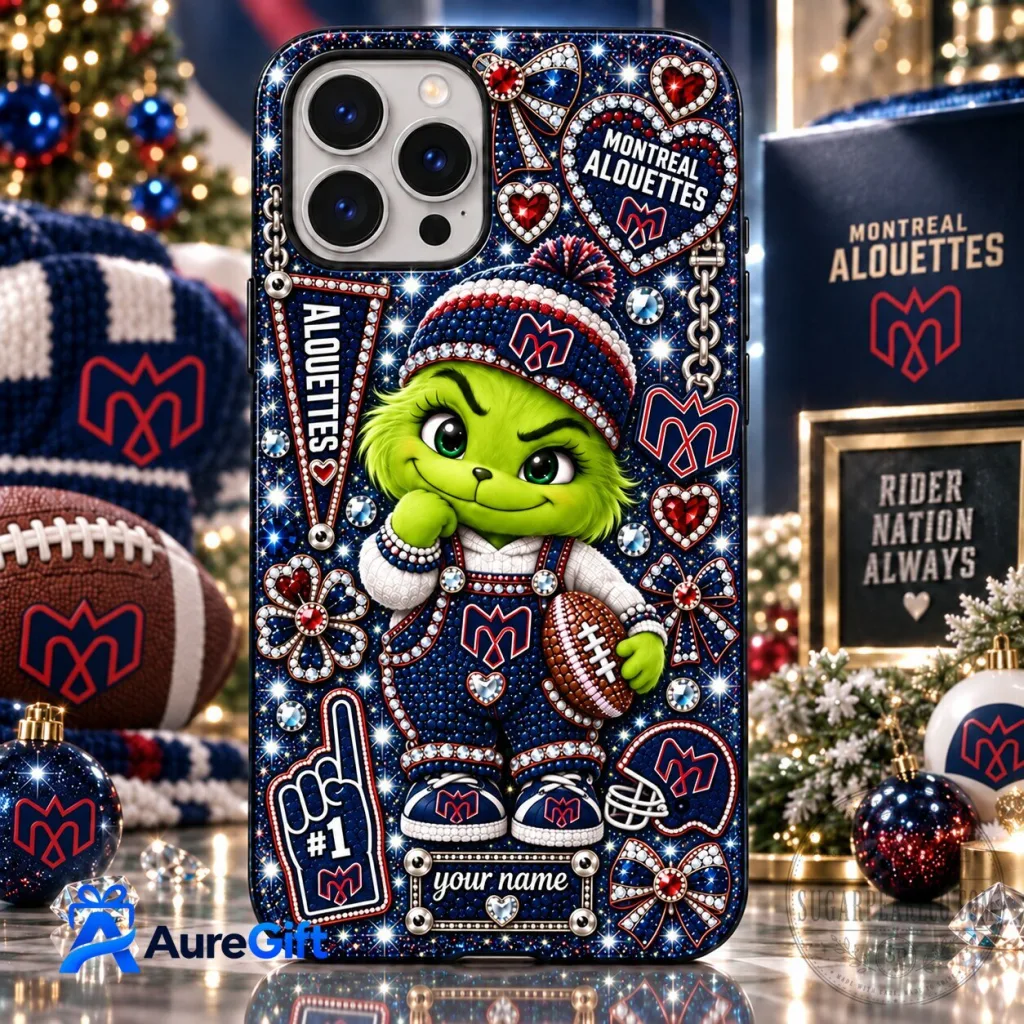 Montreal Alouettes Grinch Christmas Personalized Phone Case Montreal Alouettes Grinch Christmas Personalized Phone Case