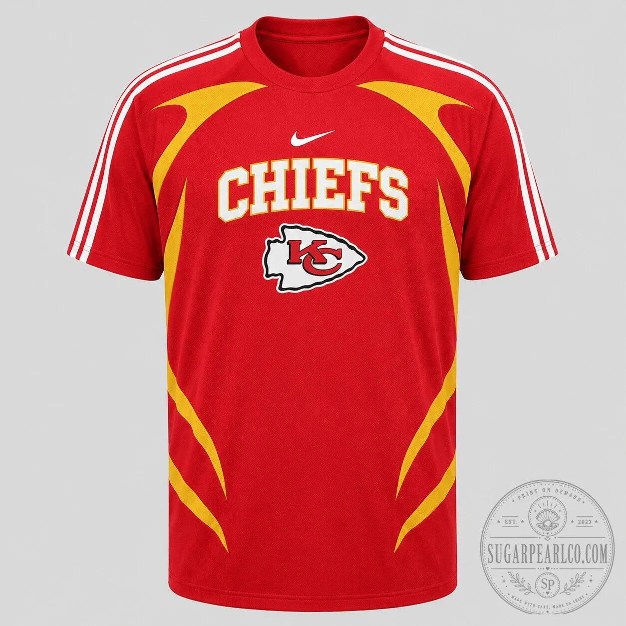 Kansas City Chiefs Red Football Team Fan T-Shirt
