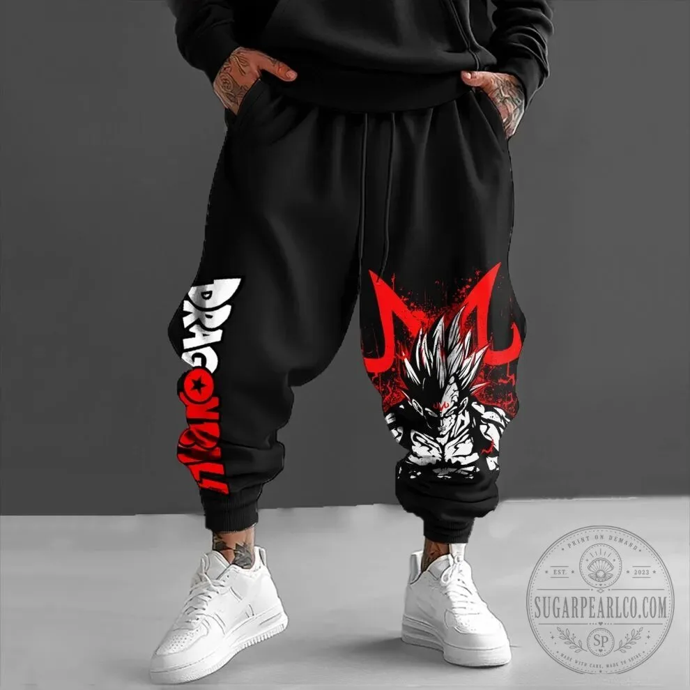 Dragon Ball Z Majin Vegeta Super Saiyan Black Harem Pants for Men 5 Dragon Ball Z Majin Vegeta Super Saiyan Black Harem Pants for Men