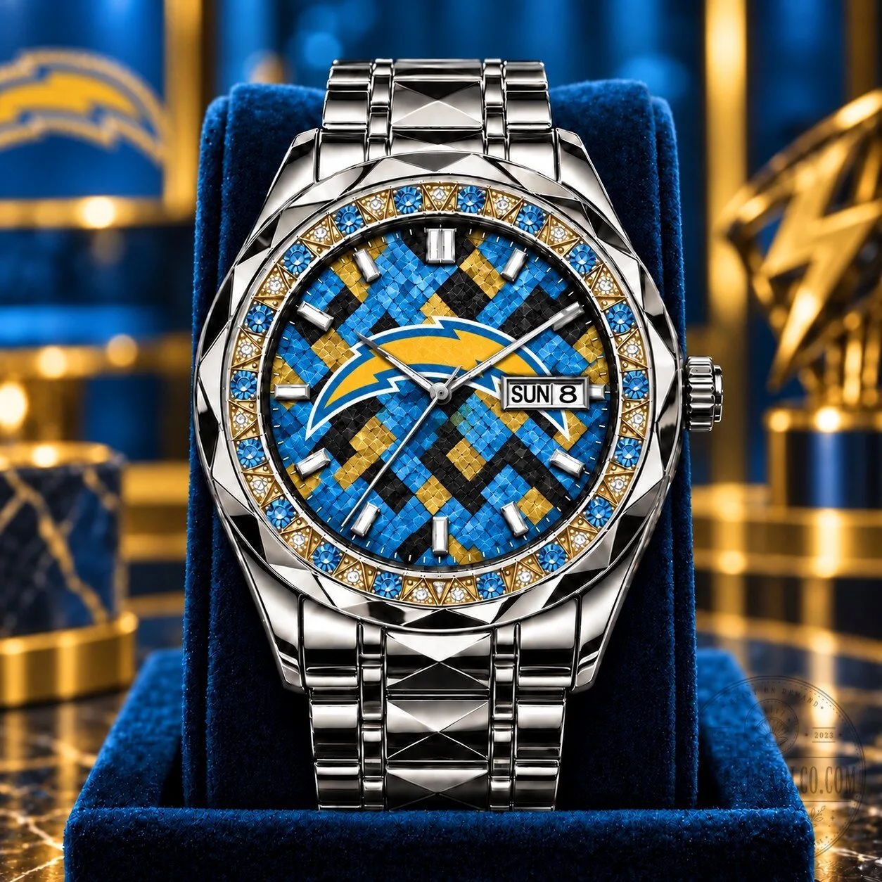 Los Angeles Chargers National Football League Men's Luxury Hand Watch 5 Los Angeles Chargers National Football League Men