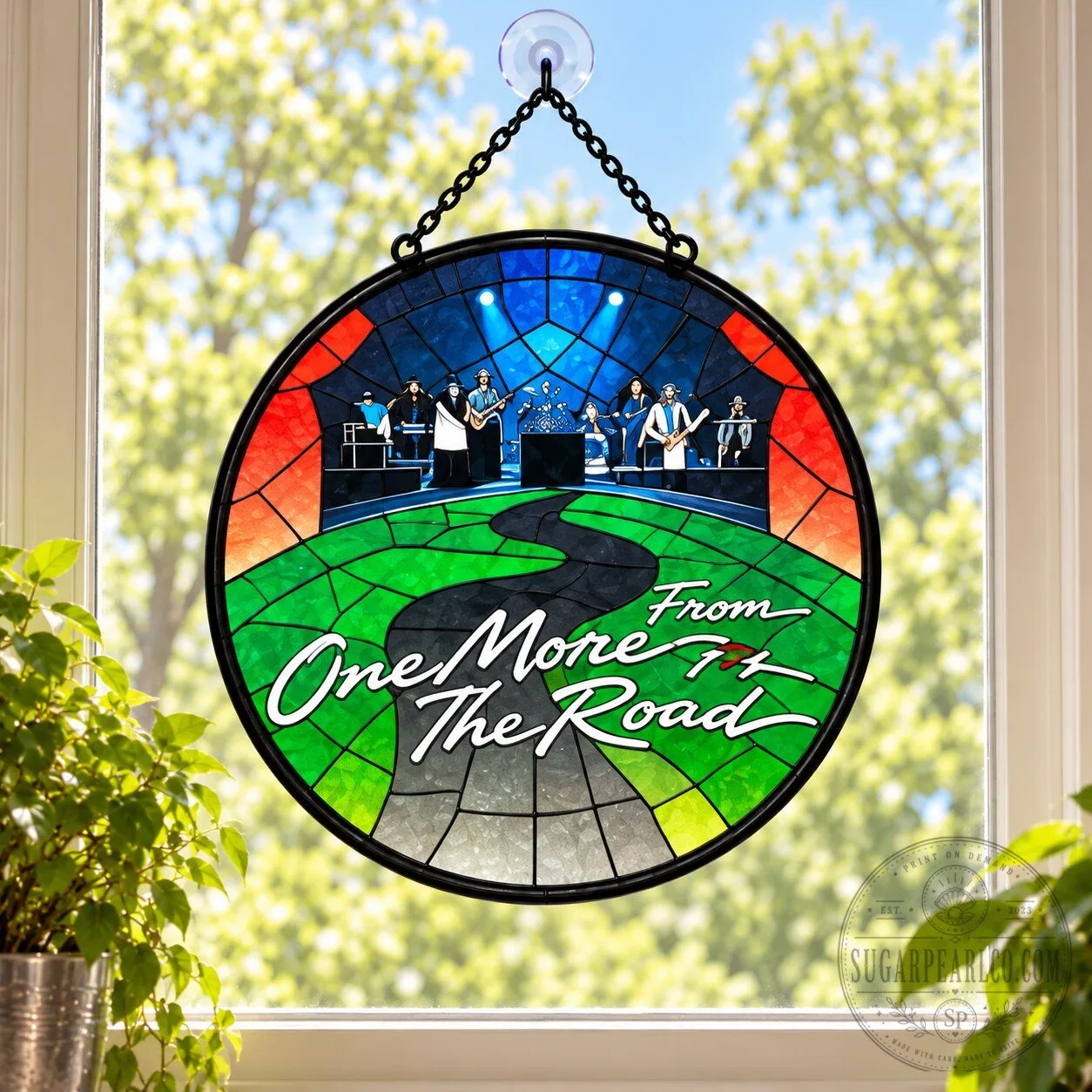 Lynyrd Skynyrd One More From The Road Album Cover Stained Glass Suncatcher