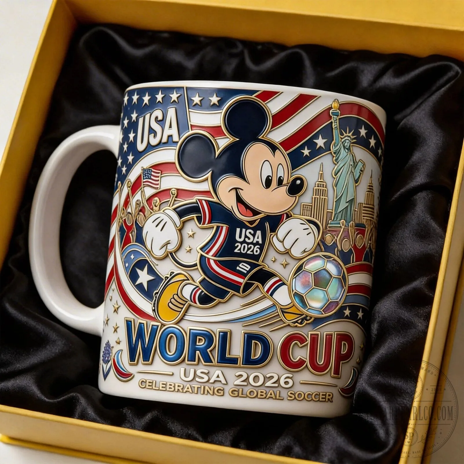 Mickey Mouse USA 2026 World Cup Soccer Fan Coffee Mug