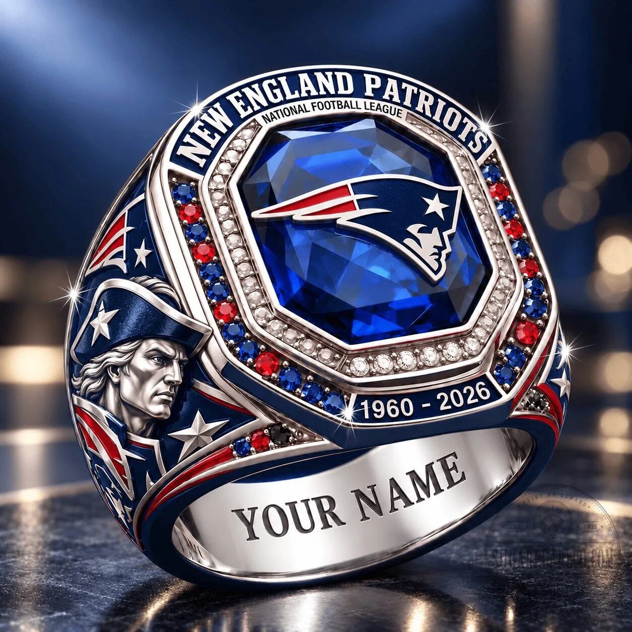 New England Patriots National Football League Championship Ring 1 New England Patriots National Football League Championship Ring