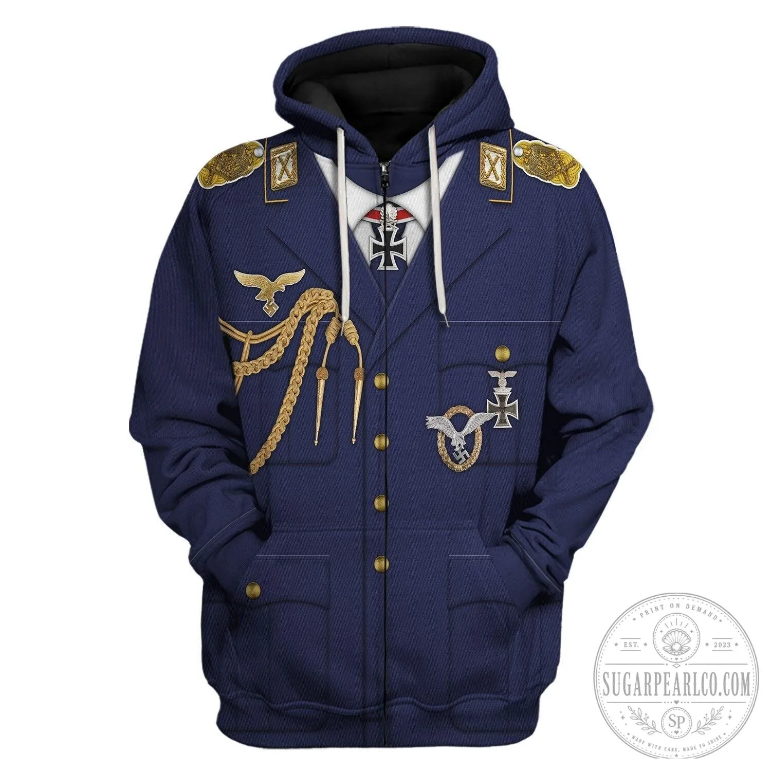 Hermann Göring Luftwaffe Uniform 3D Print Hoodie 21 Hermann Göring Luftwaffe Uniform 3D Print Hoodie