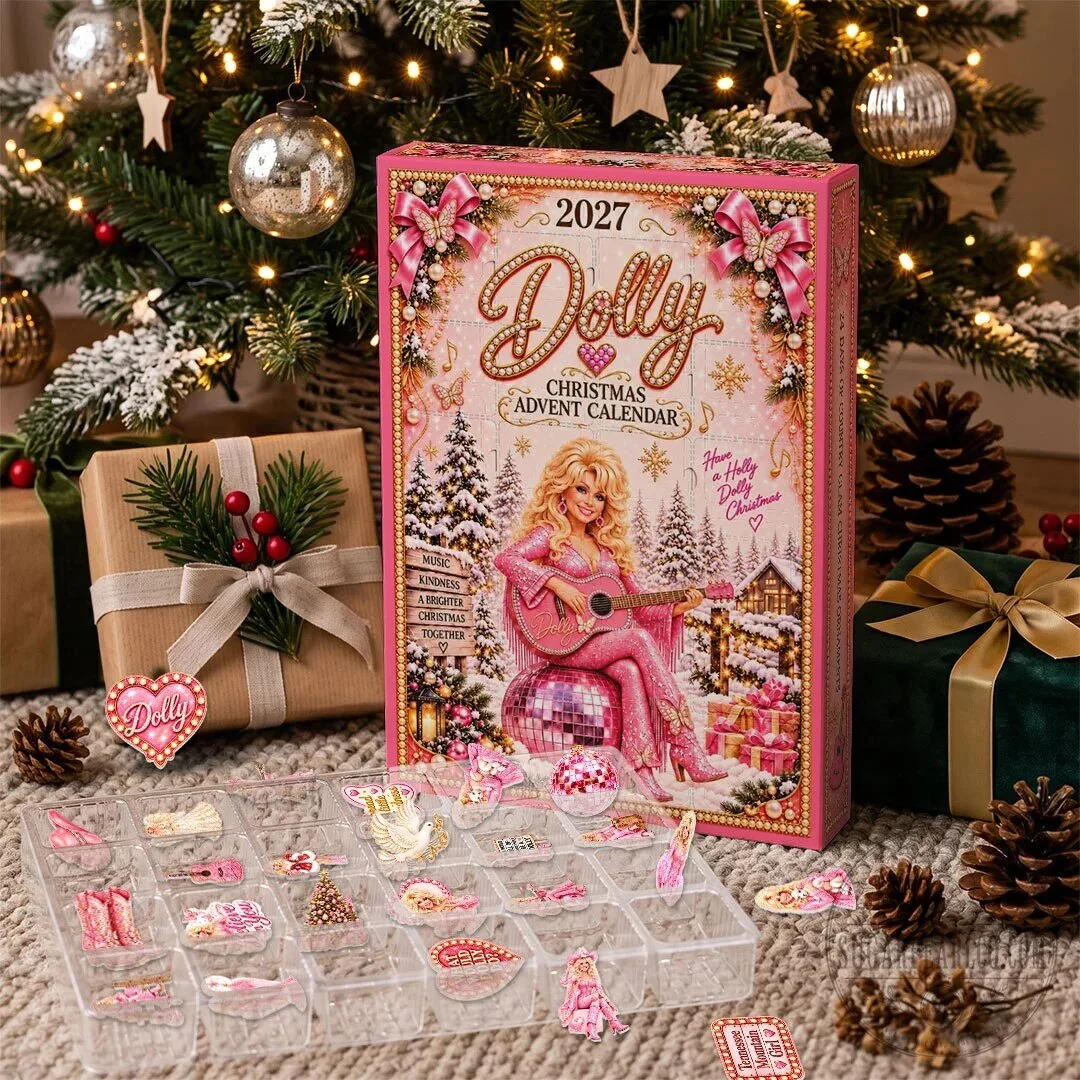 Dolly Parton Christmas Advent Calendar with 24 Days of Charms