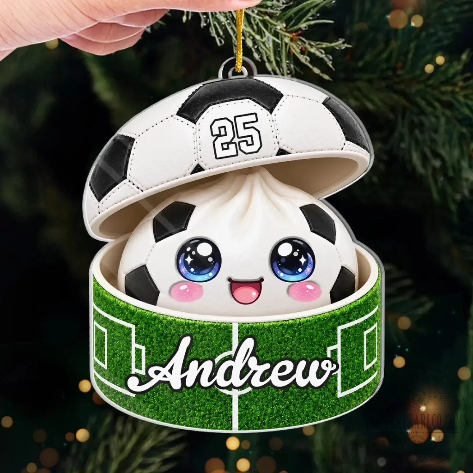 Personalized Sports Dumpling Christmas Tree Ornament 12 Personalized Sports Dumpling Christmas Tree Ornament