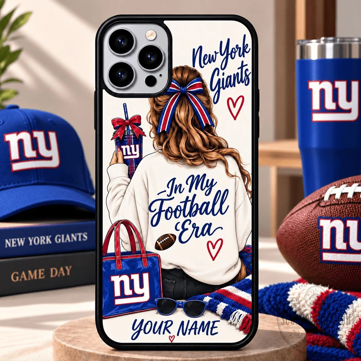 New York Giants Personalized Football Era Fan Girl Phone Case 5 New York Giants Personalized Football Era Fan Girl Phone Case
