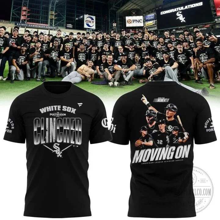 Chicago White Sox Clinched Postseason American League Division Series Moving On T-Shirt