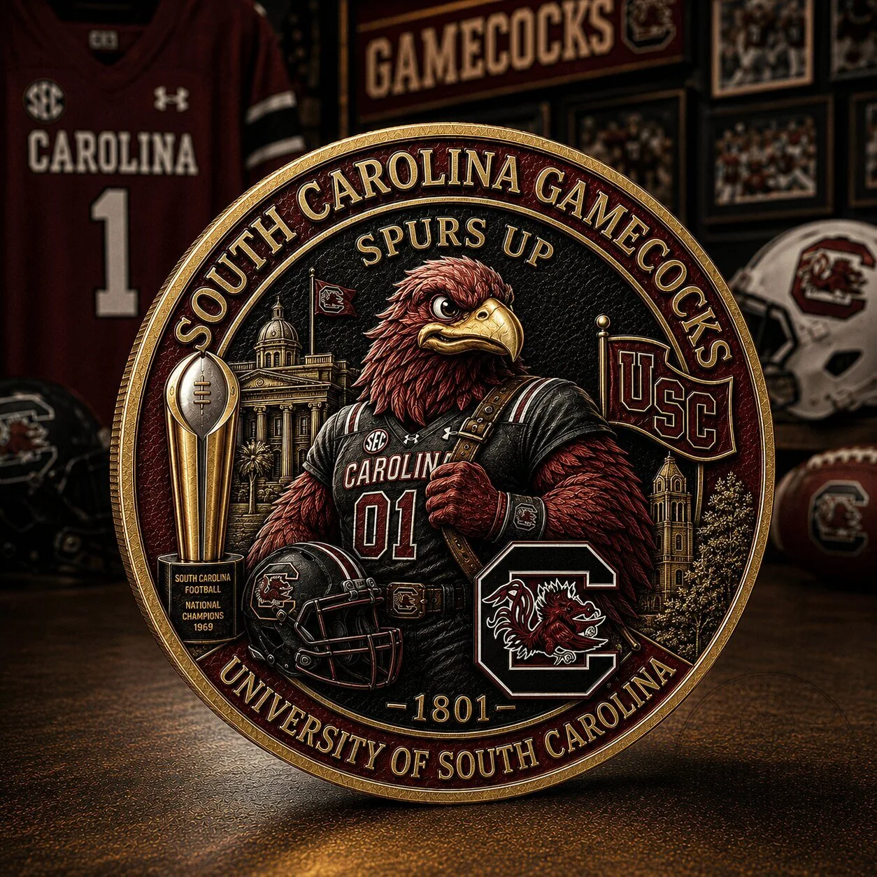 South Carolina Gamecocks University Commemorative Coin