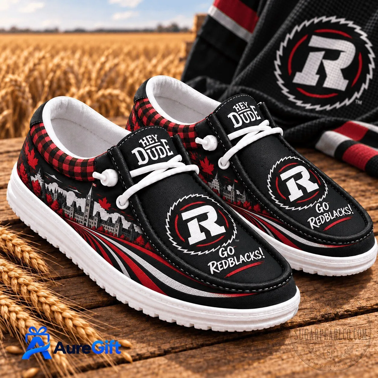 Ottawa Redblacks Canadian Football League Hey Dude Shoes