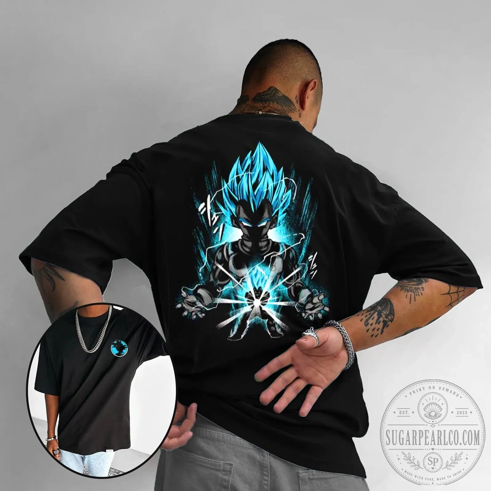 Dragon Ball Super Vegeta Ultra Ego Super Saiyan Blue Power Anime T-Shirt