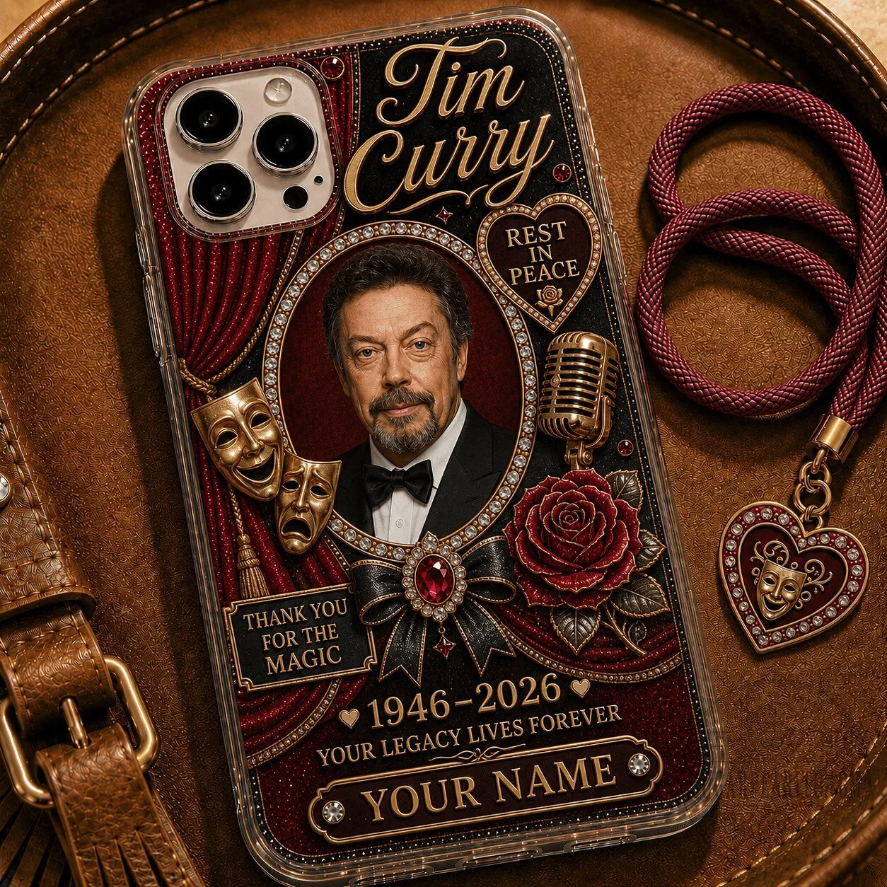 Tim Curry Thank You For The Magic Legacy Lives Forever Custom Phone Case