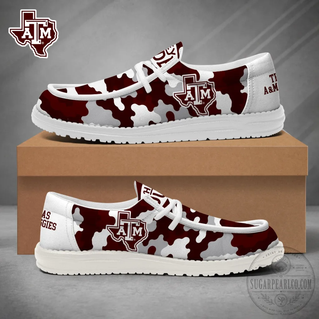Camouflage Loafer Shoes for Game Day - Texas A&M Aggies Camouflage Loafer Shoes for Game Day - Texas A&M Aggies