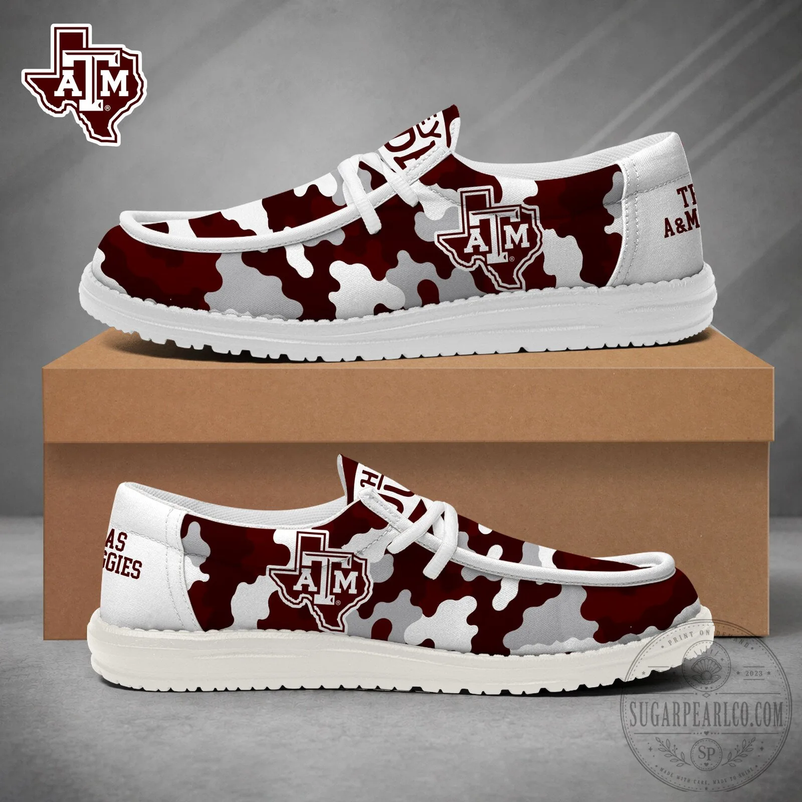 Camouflage Loafer Shoes for Game Day - Texas A&M Aggies 1 Camouflage Loafer Shoes for Game Day - Texas A&M Aggies
