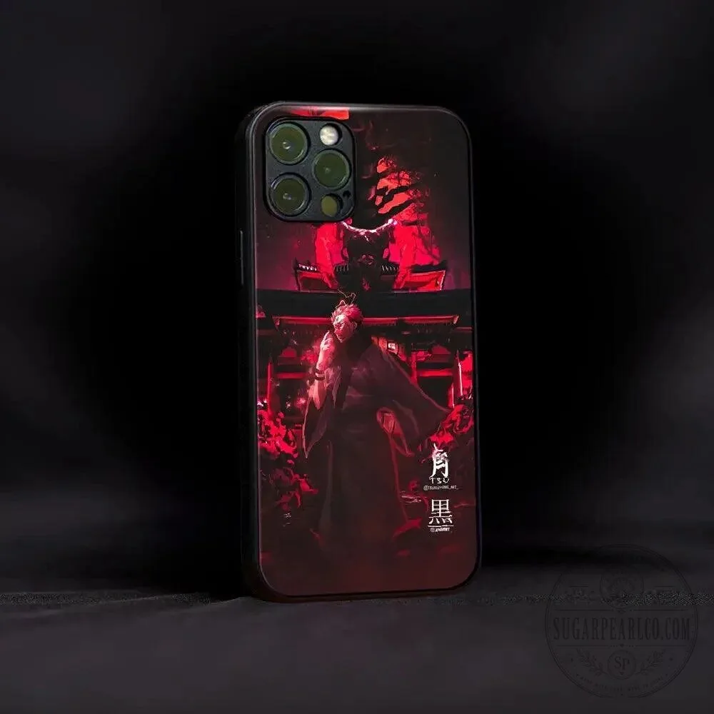 Jujutsu Kaisen Sukuna Ryomen Anime Red Art Phone Case
