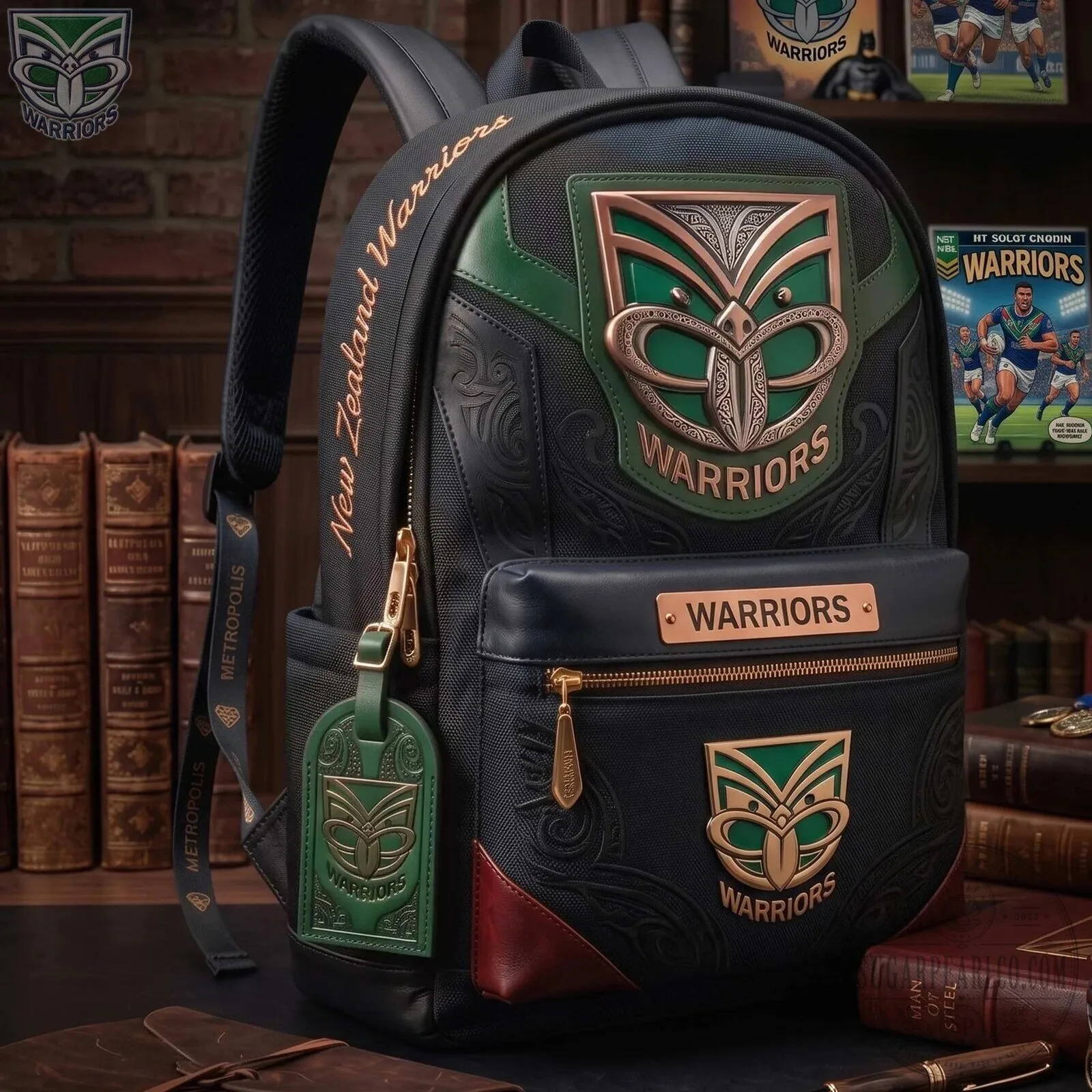 New Zealand Warriors Rugby League Team Backpack