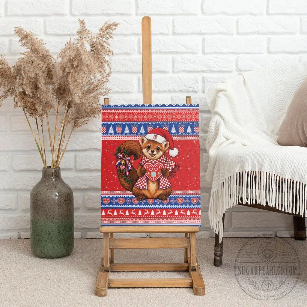 Croatian Christmas Marten Licitar Heart Holiday Wall Art Canvas 13 Croatian Christmas Marten Licitar Heart Holiday Wall Art Canvas