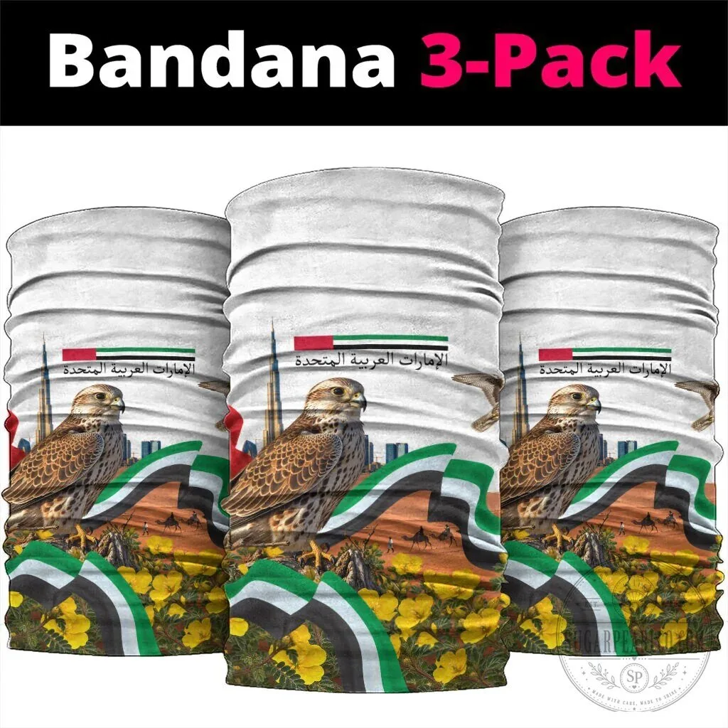 United Arab Emirates National Day Falcon and Burj Khalifa Neck Gaiter