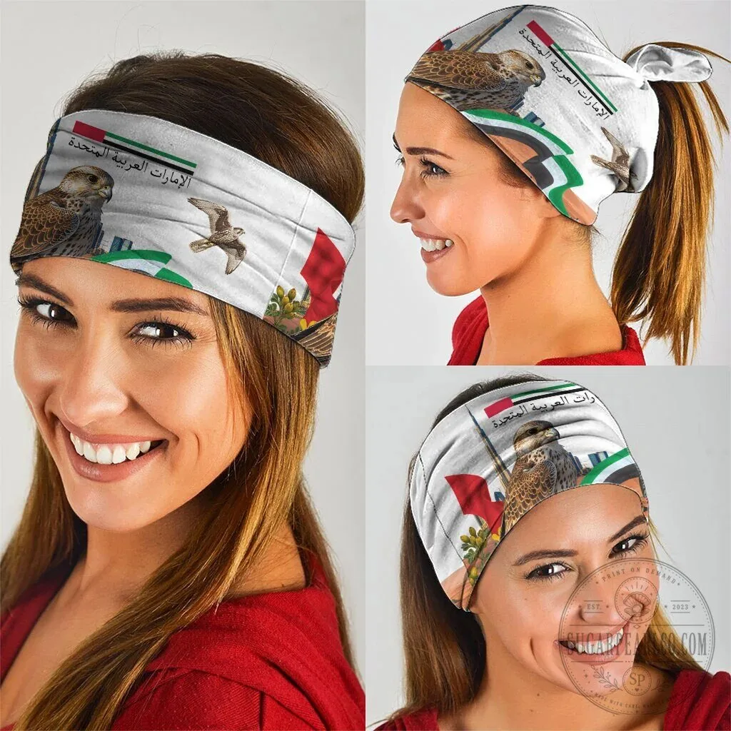 United Arab Emirates National Day Falcon and Burj Khalifa Neck Gaiter 9 United Arab Emirates National Day Falcon and Burj Khalifa Neck Gaiter