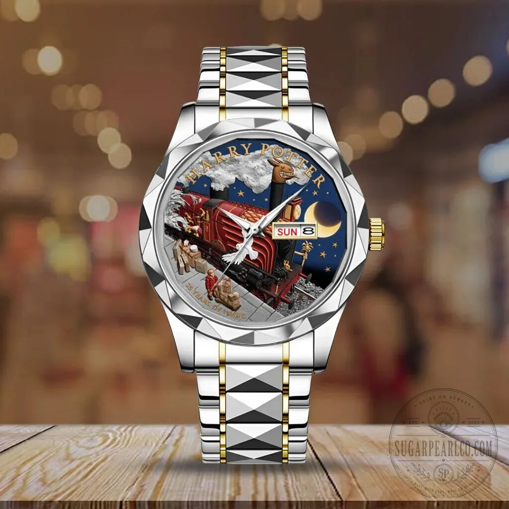 Harry Potter 25th Anniversary Hogwarts Express Gold and Silver Watch 10 Harry Potter 25th Anniversary Hogwarts Express Gold and Silver Watch