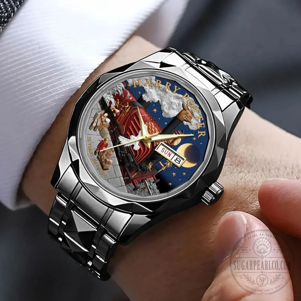Harry Potter 25th Anniversary Hogwarts Express Gold and Silver Watch 11 Harry Potter 25th Anniversary Hogwarts Express Gold and Silver Watch