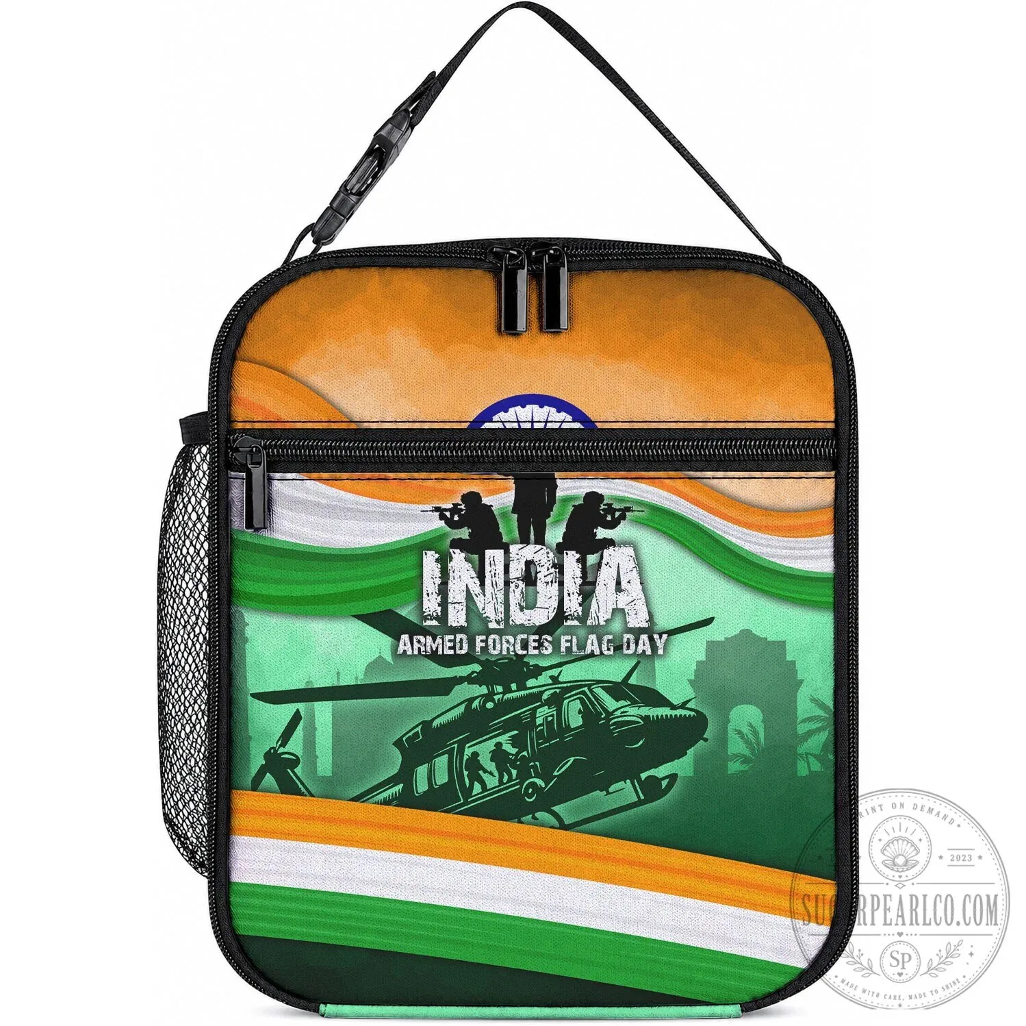 Indian Armed Forces Flag Day Patriotic Insulated Lunch Bag Military Heroes 3 Indian Armed Forces Flag Day Patriotic Insulated Lunch Bag Military Heroes