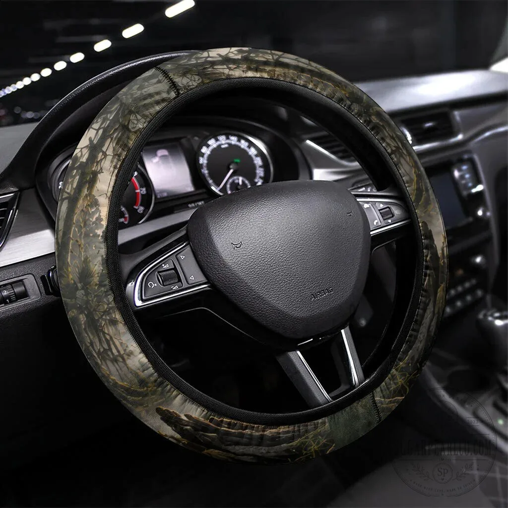 Chahta Yakni Tribe Land Of The Free Native American Wildlife Steering Wheel Cover