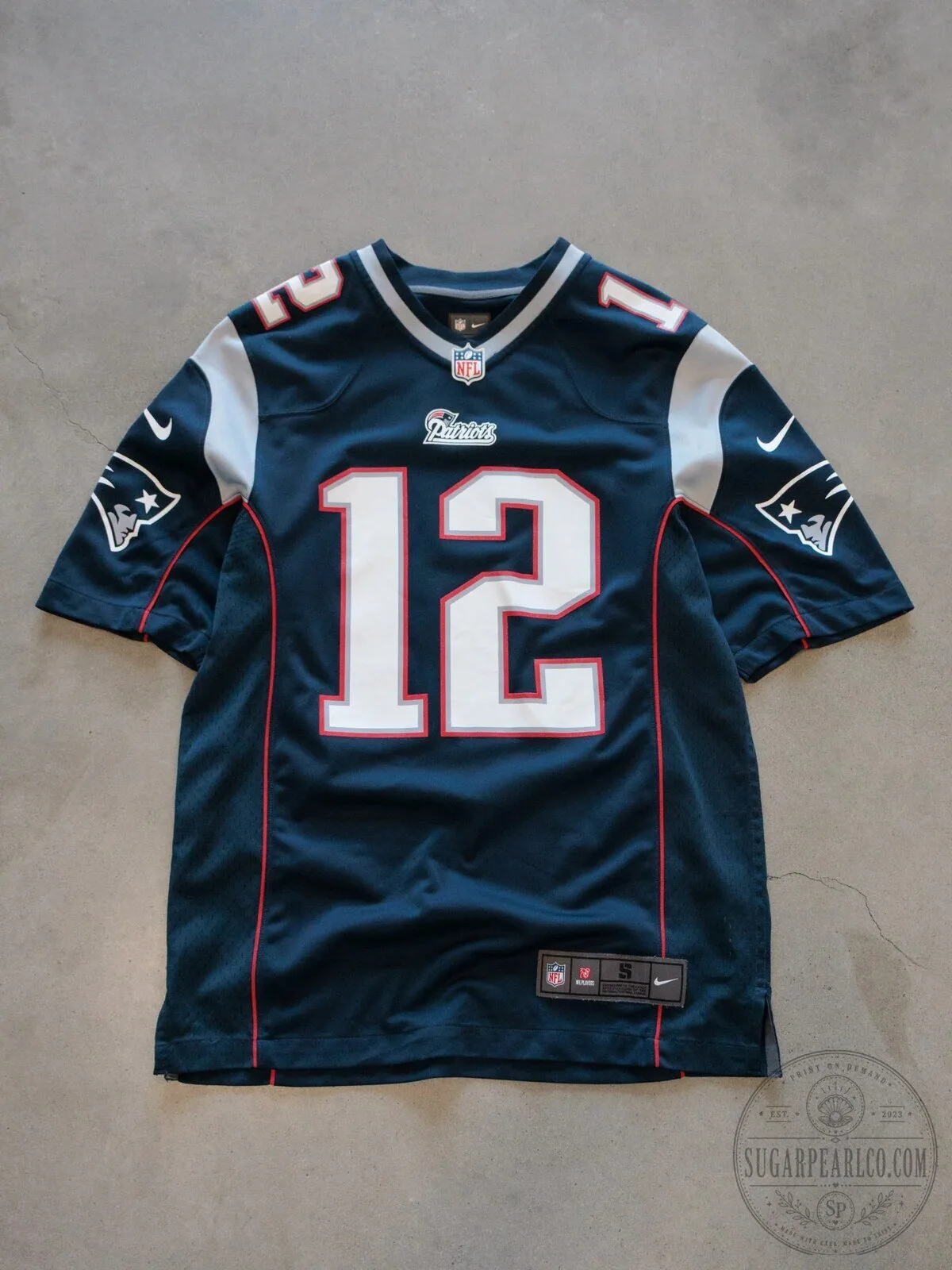 New England Patriots Tom Brady Number 12 NFL Football Jersey 2 New England Patriots Tom Brady Number 12 NFL Football Jersey
