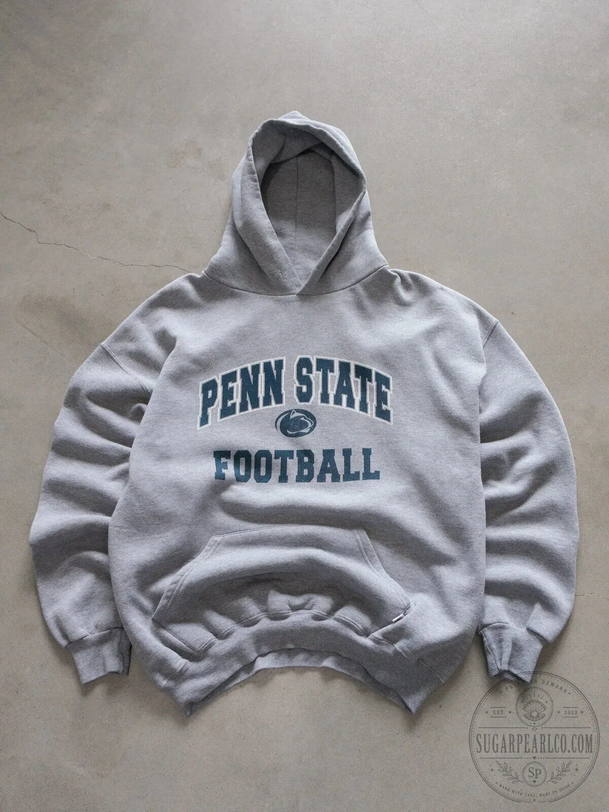 Penn State Nittany Lions Football Vintage Grey Russell Athletic Hoodie 1 Penn State Nittany Lions Football Vintage Grey Russell Athletic Hoodie