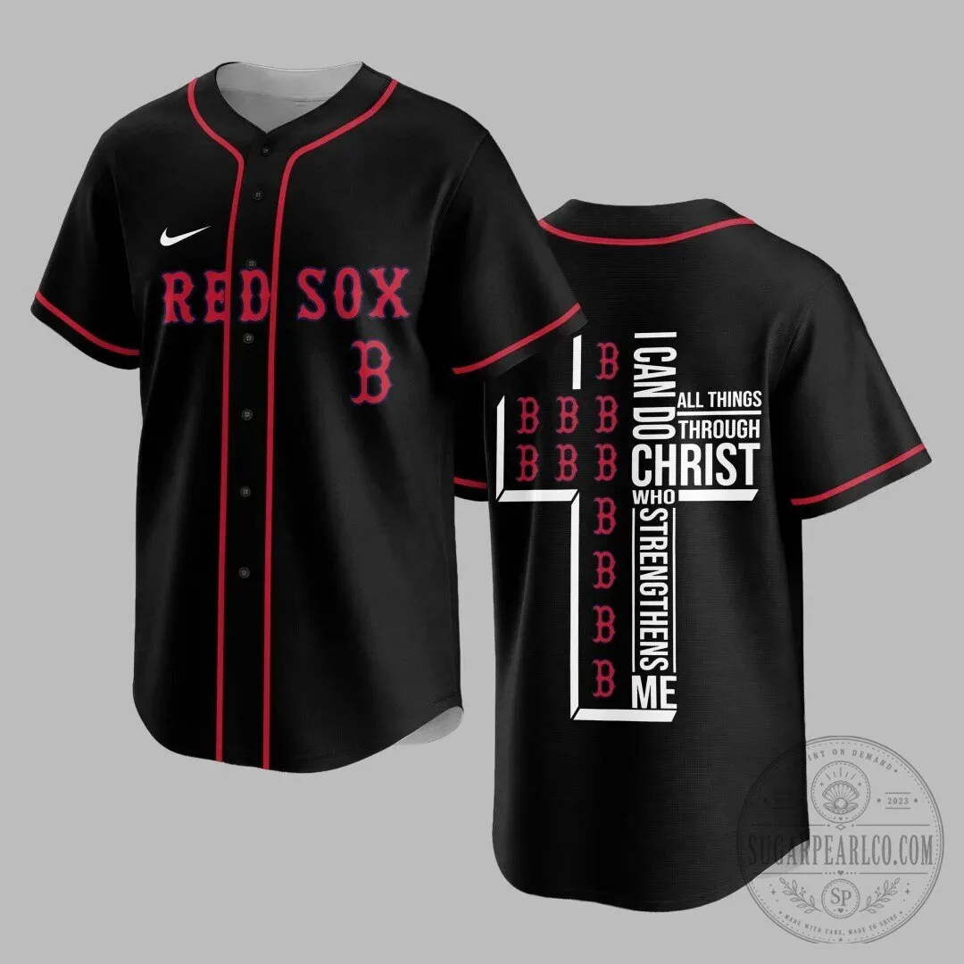 Boston Red Sox Baseball Team Black Button Down Short Sleeve Jersey 5 Boston Red Sox Baseball Team Black Button Down Short Sleeve Jersey
