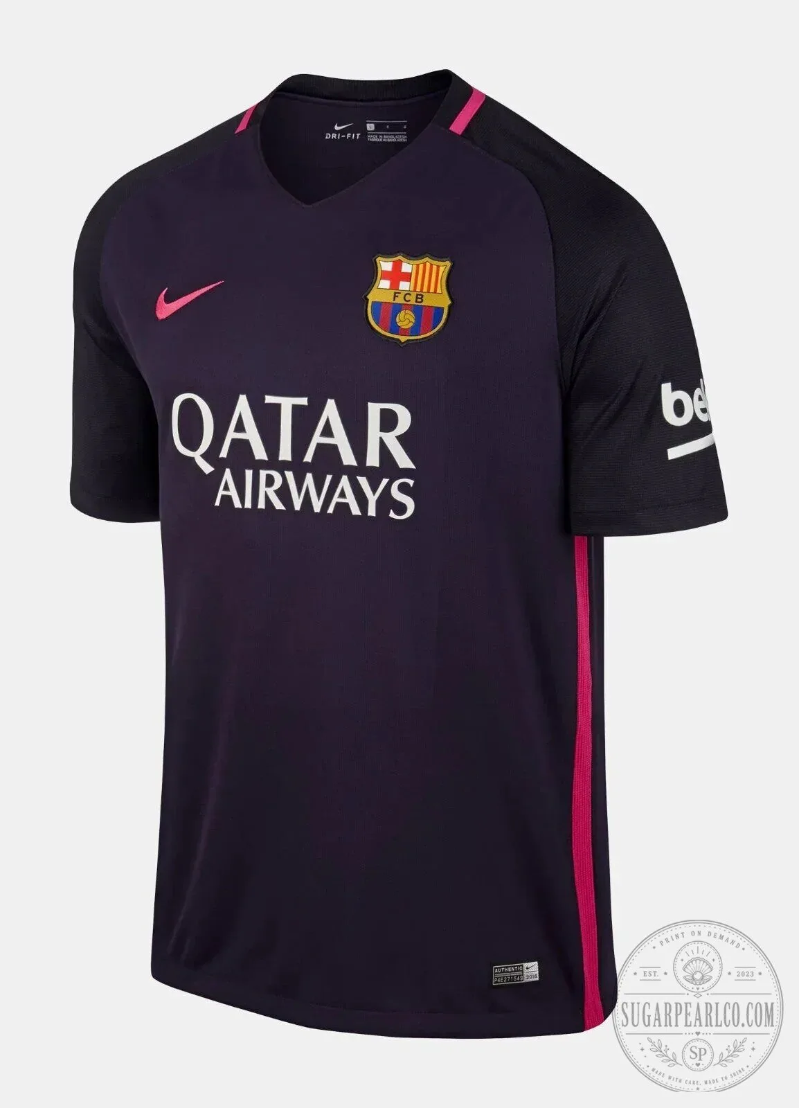 Barcelona Football Club 2016-2017 Away Retro Soccer Jersey