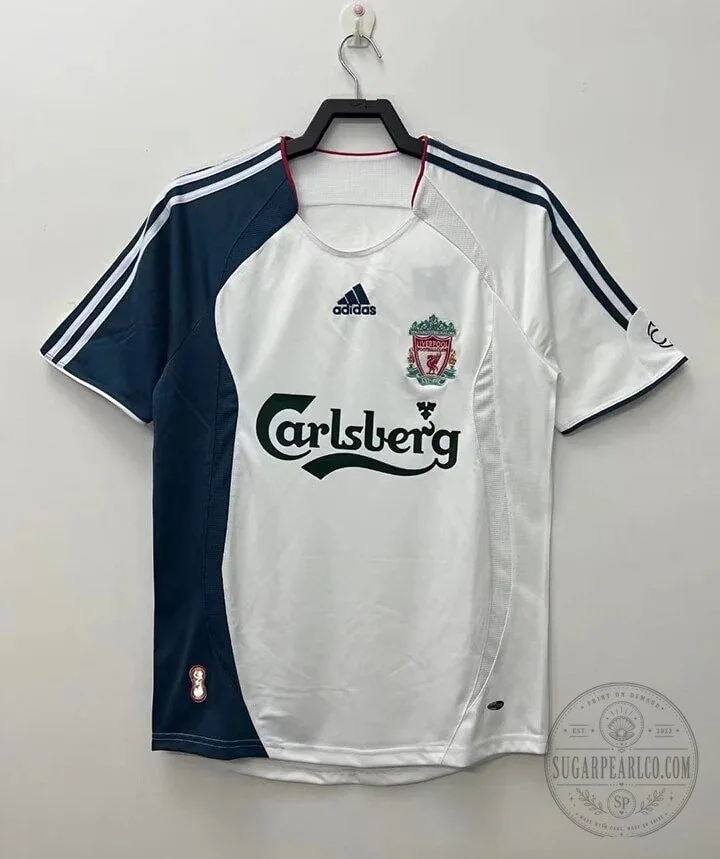 Liverpool Football Club 2006-2008 Away Retro Soccer Jersey