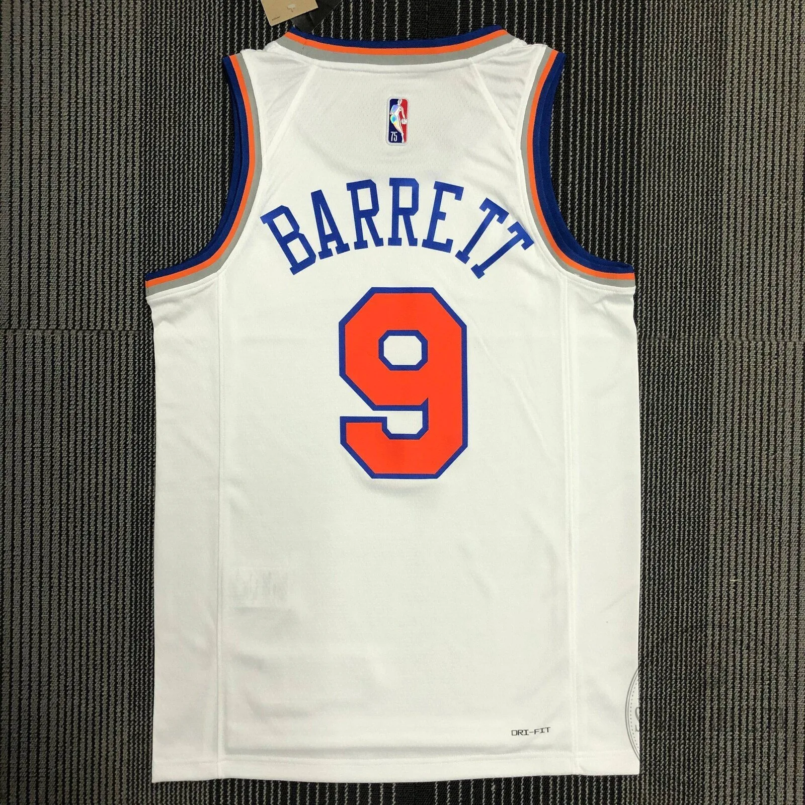 RJ Barrett New York Knicks Association Edition White Basketball Jersey 3 RJ Barrett New York Knicks Association Edition White Basketball Jersey