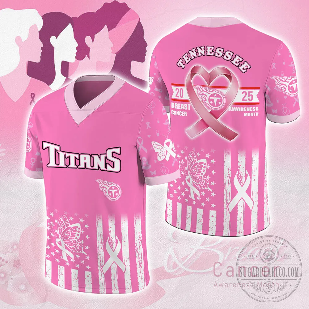 Tennessee Titans Breast Cancer Awareness Month Football Jersey
