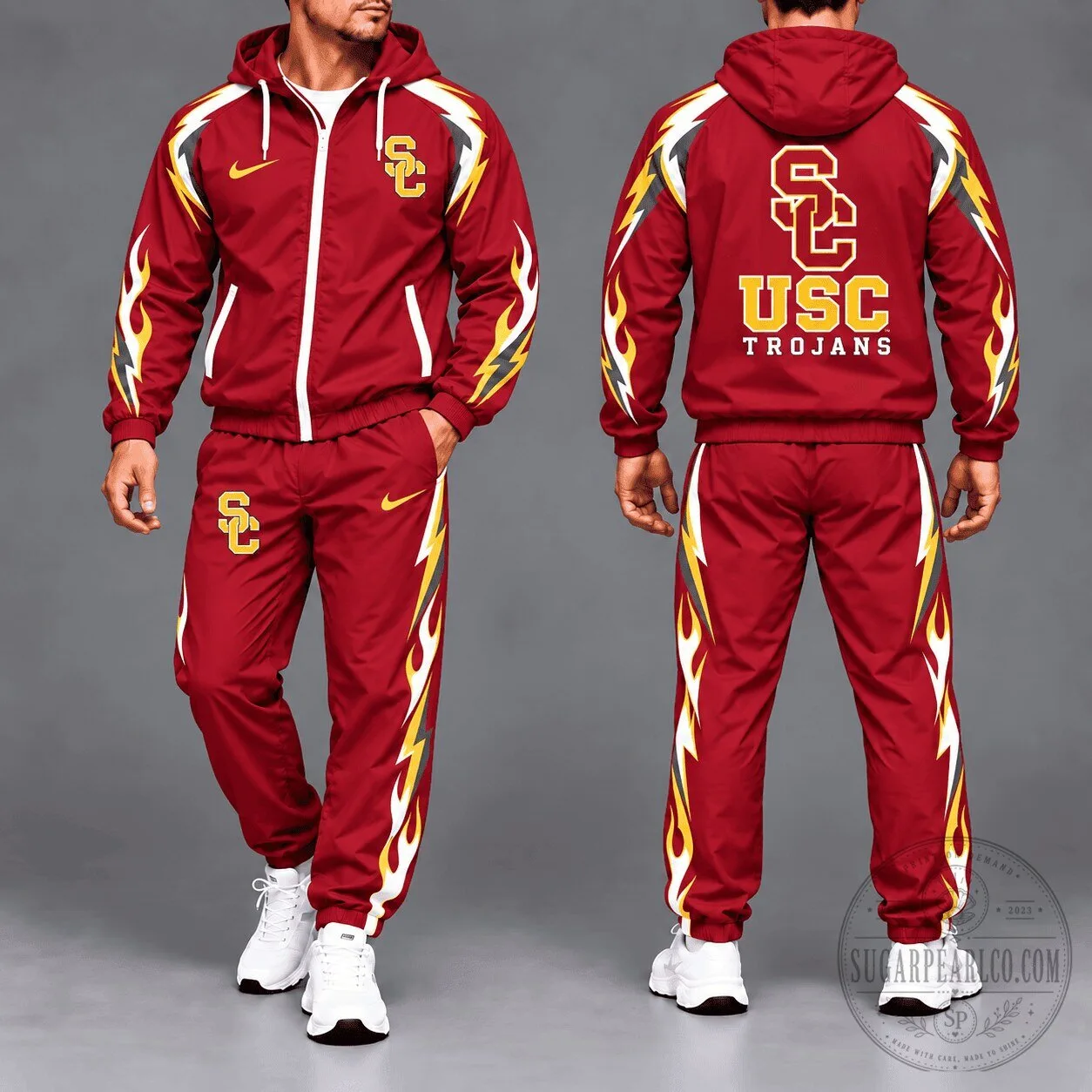 USC Trojans NCAA Elevate Performance Full-Zip Hooded Jacket