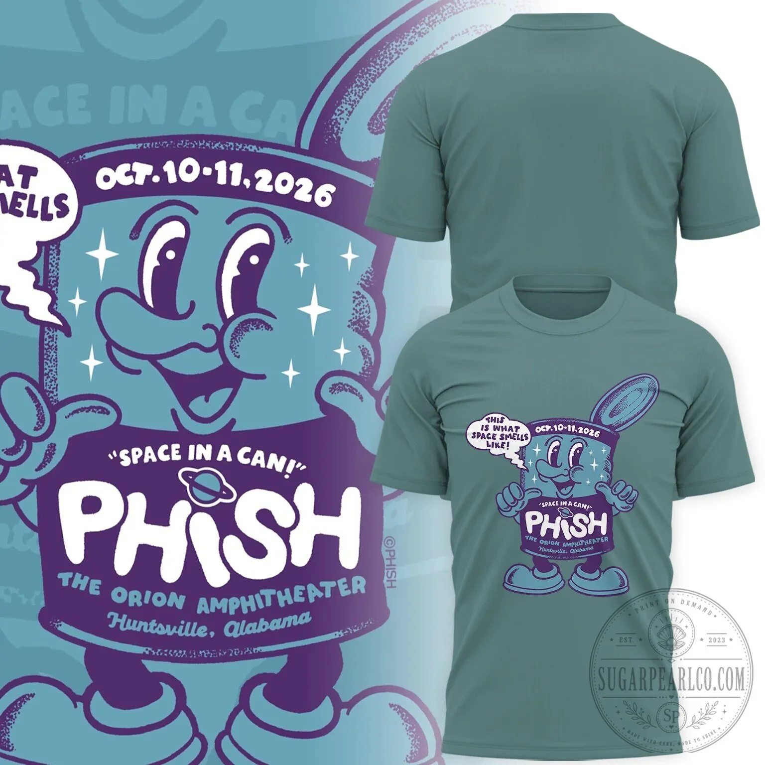 Orion Amphitheater Concert Tee - Phish Space In A Can, Huntsville Alabama