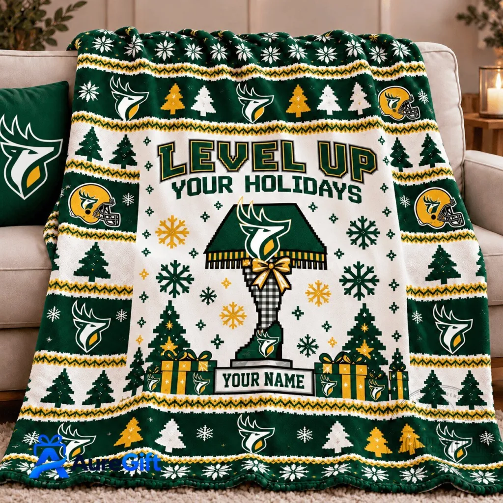 Edmonton Elks Football Team Personalized Christmas Holiday Fleece Blanket Edmonton Elks Football Team Personalized Christmas Holiday Fleece Blanket