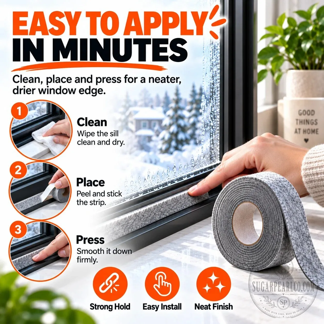 Self-Adhesive Window Condensation Absorbent Felt Strip for Winter Drips 11 Self-Adhesive Window Condensation Absorbent Felt Strip for Winter Drips