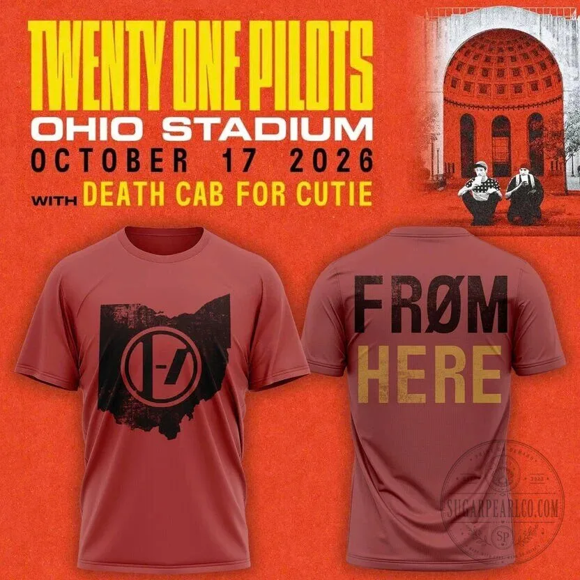 Twenty One Pilots Ohio Stadium October 2026 Concert T-Shirt 5 Twenty One Pilots Ohio Stadium October 2026 Concert T-Shirt